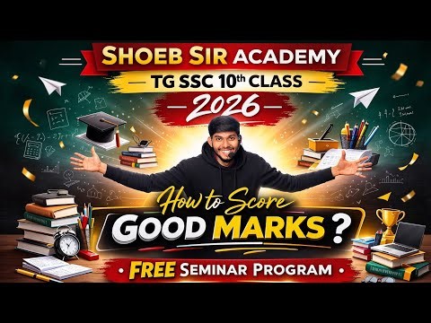 IMP Seminar For All 10th Class Students 😱 || Don't Miss it 🔥 || Live Class 🔴 by shoeb sir