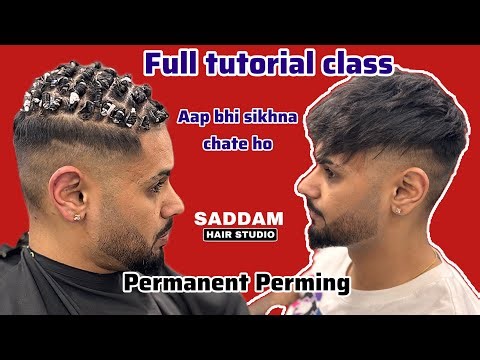 Permanent perming kaise karte hai | full tutorial class of perming #saddamhairstudio #perming #new 