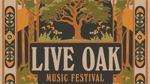 Live Oak Music Festival announces 2026 lineup, unveils Art Nouveau-style poster artwork