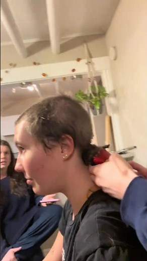 Headshave Beautiful Long Hair To Bald