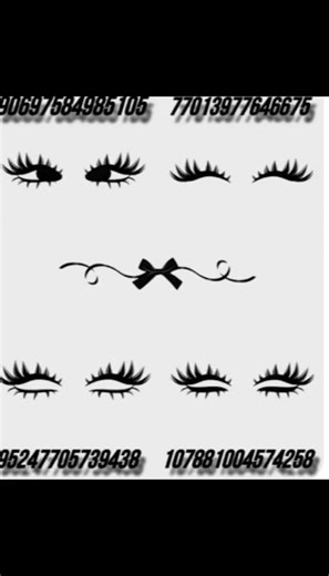 EYE LASHES CODES for bloxburg, berry avenue & brookhaven #roblox #shortsviral #bloxburg #codes