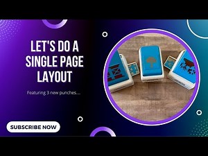 Scrapbook Ideas - Process Video - Single Page Layout Featuring 3 New Creative Memories punches!