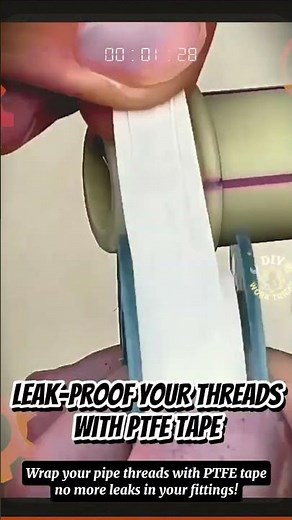 Leak-Proof Your Threads with PTFE Tape – Simple Yet Essential Plumbing Hack