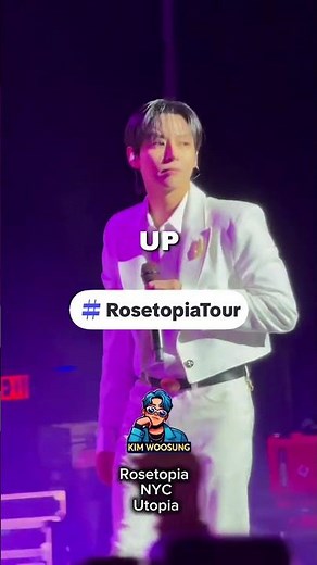 WooSung performing live in NYC #rosetopiatour #therose #woosung #snooze #blackrose #kpop