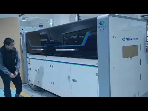 On demand box making machine from Anypack. Using lead-edge Vacuum feeder