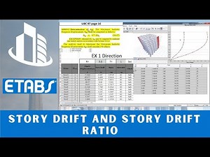 CSI ETABS Course - 09 - Story Displacement, Story Drift check as UBC 97 | Part 2