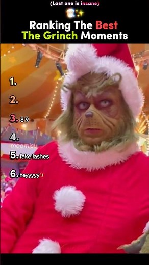 Ranking BEST The Grinch Moments Ever 🎁😂 #tiktokviral #grinch