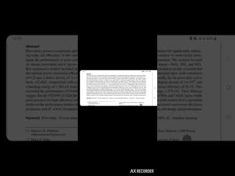 SCAPS‑1D and Machine Learning Modeling of\rPerovskite Solar Cells (part one)