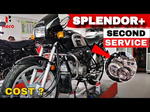 Hero splendor plus second service full details | दूसरी सर्विस कैसे होती हैं | Hero service center