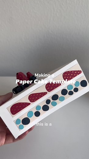 DIY Paper Cake Template Tutorial