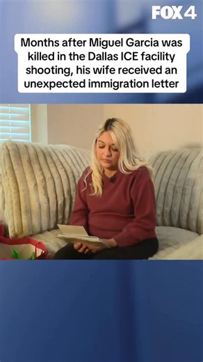 FOX 4 News Dallas Fort Worth on Instagram: "Months after Miguel Garcia was shot and killed during an ambush attack at a Dallas ICE facility, his wife, Stephany Gauffeny, opened her mail to find an unexpected letter, an approval notice addressed to a man who would never read it. The victim was one of three detainees shot during a September ambush and died leaving behind a wife and four children, including a newborn son. ICE has not yet responded to requests for comment regarding the approval lett