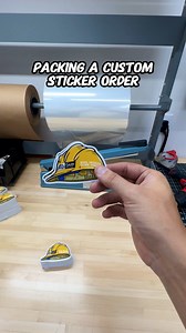 747 reactions · 52 shares | Let’s pack a custom die cut sticker order for Skots Wall Gear #packingorderswithme #packingorders #printing | AADesigns.co | Facebook