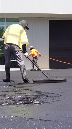 The Art of Asphalt Sealing #satisfying #diy