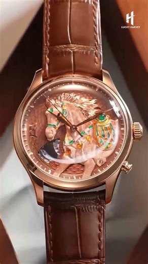 Raw Mechanical Power 🐎 The Lucky Harvey Horse Watch! #watch #watchesandwonders