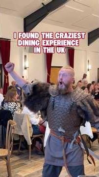 I found the craziest dining experience in the UK 📍Kyren theme park Time Travellers Feast #food