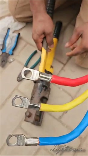 Biju Jerald | Cable lug crimping #electrician #electrical #electric #engneering #tools #panel #db #cables #cable #crimping | Instagram