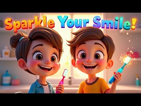 ✨ Brush, Swish, Shine! ✨| Kids Toothbrushing Song in 3D Pixar Animation | Nursery Rhyme for Children