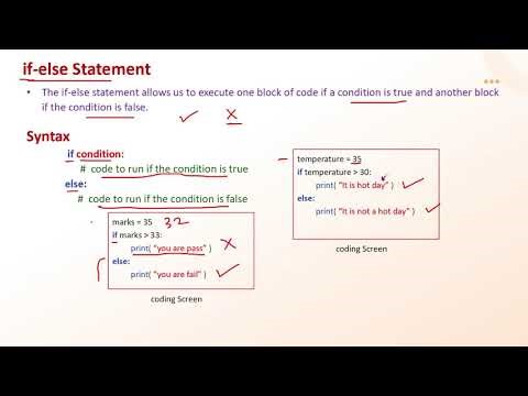 if and if-else Statement - 11th Class (1st Year) Computer Science