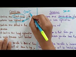 Cookies and Sessions | Differences | WT | Web Technology | Lec-43 | Bhanu Priya
