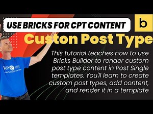 Bricks Builder Tutorial: How to Render Custom Post Type Content in Post Single Templates