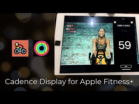 Apple Fitness+ Cadence Display for Indoor Cycling Classes for iPad & iPhone