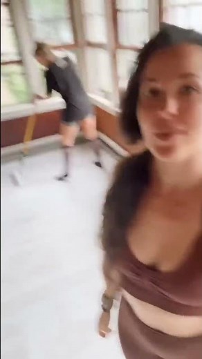 DIY PAINTED PLAID FLOORS / diy painted floor makeover