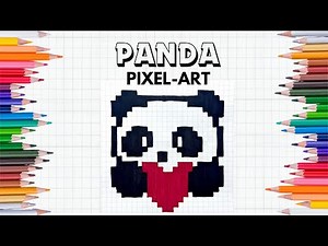 Pixel Art Tutorial: Drawing PANDA Step By Step