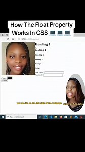 CSS Tutorial For Beginners 💻| How The Float Property Works In CSS 👩🏻‍💻🚀 #programming #jadexartsacademy #FREE #marvexscoarts #foryouシ #softwaredevelopment #webdevelopment #project #tips #coding | Jadexarts Academy