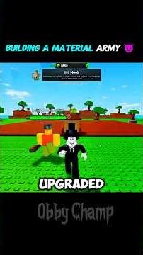 🔥 I Built a Material Army and Took Over 😈 #shorts #roblox #viral #WBACON #kindness #robloxbrainrot