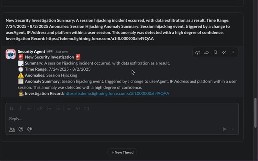 Stop firefighting. Defend your business proactively. Meet 🆕 Agentforce for Security: ✅ Automated detection and incident triage ✅ Faster investigations ✅ Intelligent remediation See how agents help you block threats faster than ever at #DF25: https://sforce.co/48IjDXm | Salesforce