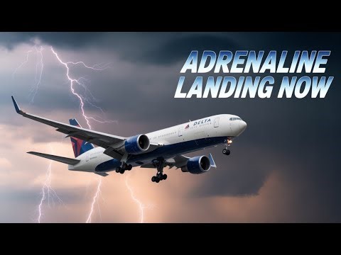 Adrenaline Thunderstorm Landing Challenge: Flight Sim 007