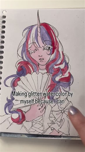 Eden [CONTEST ONGOING] on Instagram: "Was this useful.. . . . . . . . . . . . . . . . {art, artwork, gouache, watercolors, original character,, anime style, small artist, fashion, style, my little pony mlp fan fanarts princess cadence glitter watrtcolors fanart a tutorial advice tutorial art tutorial glitter himekaji diy do it yourself making my own glitter watercolors because I can} #arttrend #goviral #smallartist #artmeme #diy"