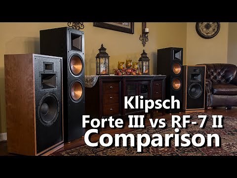 Klipsch Forte III vs RF 7 II Audio Demo Comparison