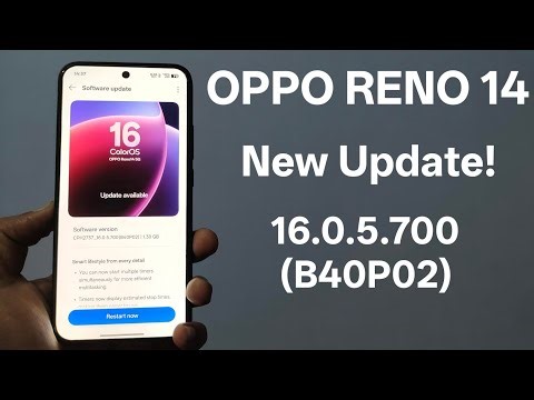 OPPO Reno 14 March Update 🔥 Size and New Features ⚡