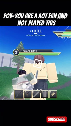 (aot Roblox version) #trending #roblox #aot #gameplay #shorts #video