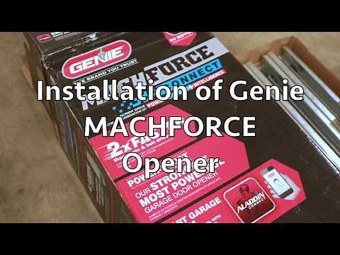 Genie MachForce Connect Garage Door Opener Install