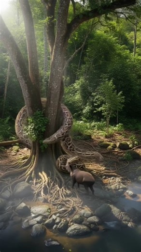 Giant Python vs Jungle Beasts” #DreamScreenAI