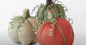 DIY No-Sew Twine & Burlap Pumpkins