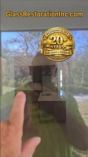 Why Builders and Homeowners LOVE what we do. Scratched Glass Repair