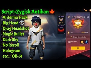 Free Fire Antiban Mod Zygisk+Script Free AimBot Headshot 🎯 Esp Location etc | AVGaming