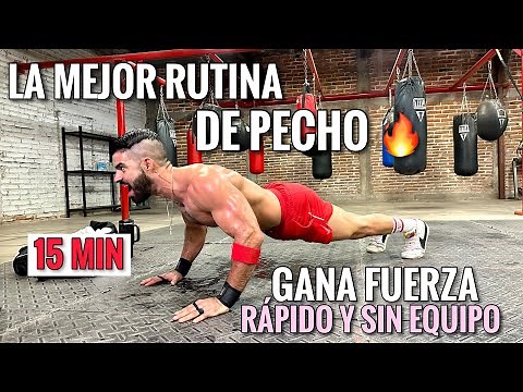 The BEST CHEST WORKOUT: Fast and WITHOUT EQUIPMENT (15 Minutes) Exercises to GAIN STRENGTH