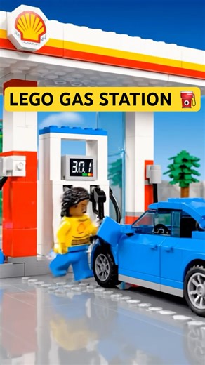 POV: LEGO Shell Gas Station ⛽🧱 #lego