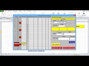 11_Terminkalender in Excel selber erstellen. Reihe der Labels für Tag erstellen.