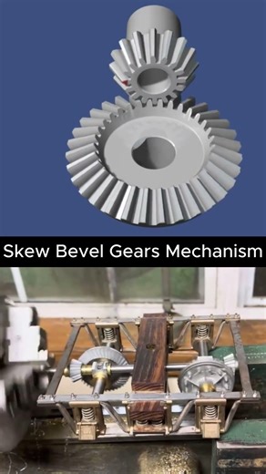 Skew Bevel Gears Mechanism Explained | How Bevel Gears Work (3D Animation)