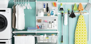 Laundry Room Shelving - Ideas for Laundry Shelving &  Laundry Closet Designs