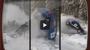 En finsk rallykurva – många hårda krascher