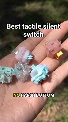 Best silent tactile switch #keebs #mechanicalkeyboard #customkeyboard #keyboardasmr #gamingkeyboard