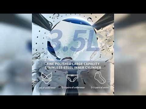 Review: 2 in 1 Mini Portable Washer & Dryer Combo, Compact Washing Machine with LCD Control, S...