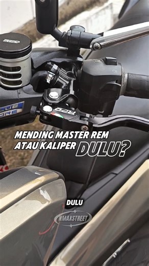 𝙉𝙈𝘼𝙓 𝙎𝙏𝙍𝙀𝙀𝙏 𝙊𝙁𝙁𝙄𝘾𝙄𝘼𝙇⚡ on Instagram: "Min, mending kaliper dulu atau master rem dulu? Sering banget ada pertanyaan ini di DM, makanya kita kasih jawaban lewat video ini. Mau kaliper atau master rem, tetap pilih yang jelas jelas aja dari @rpdmoto #nmaxstreet #modifikasi #modification #touring #bikers"