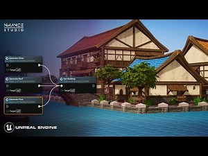 [UE]Stylized Modular Buildings System: System Demonstration(World Building)